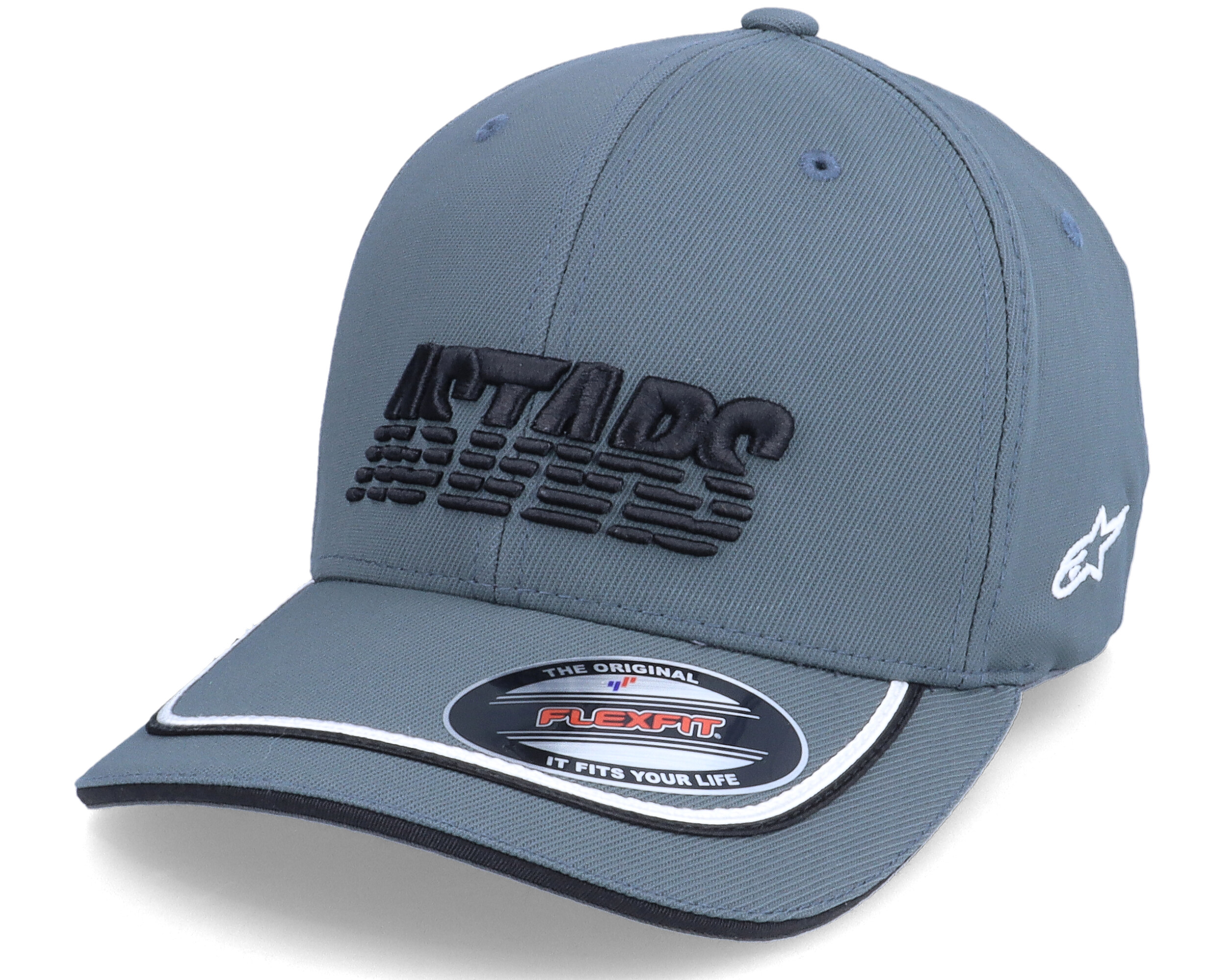 Leader Hat Charcoal Flexfit - Alpinestars keps - Hatstore.se