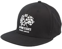 Double Check Flatbill Hat Black/White Fitted - Alpinestars