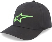 Ageless Curve Hat Black/Green Flexfit - Alpinestars