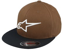 Ageless Flat Hat Brown/Black Fitted - Alpinestars