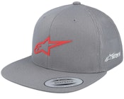 3d Ageless Hat Grey/Red Trucker