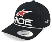 Ride Comp Hat Black/White/Red Adjustable