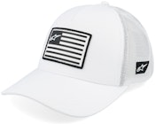 Flag White/White A-frame Trucker