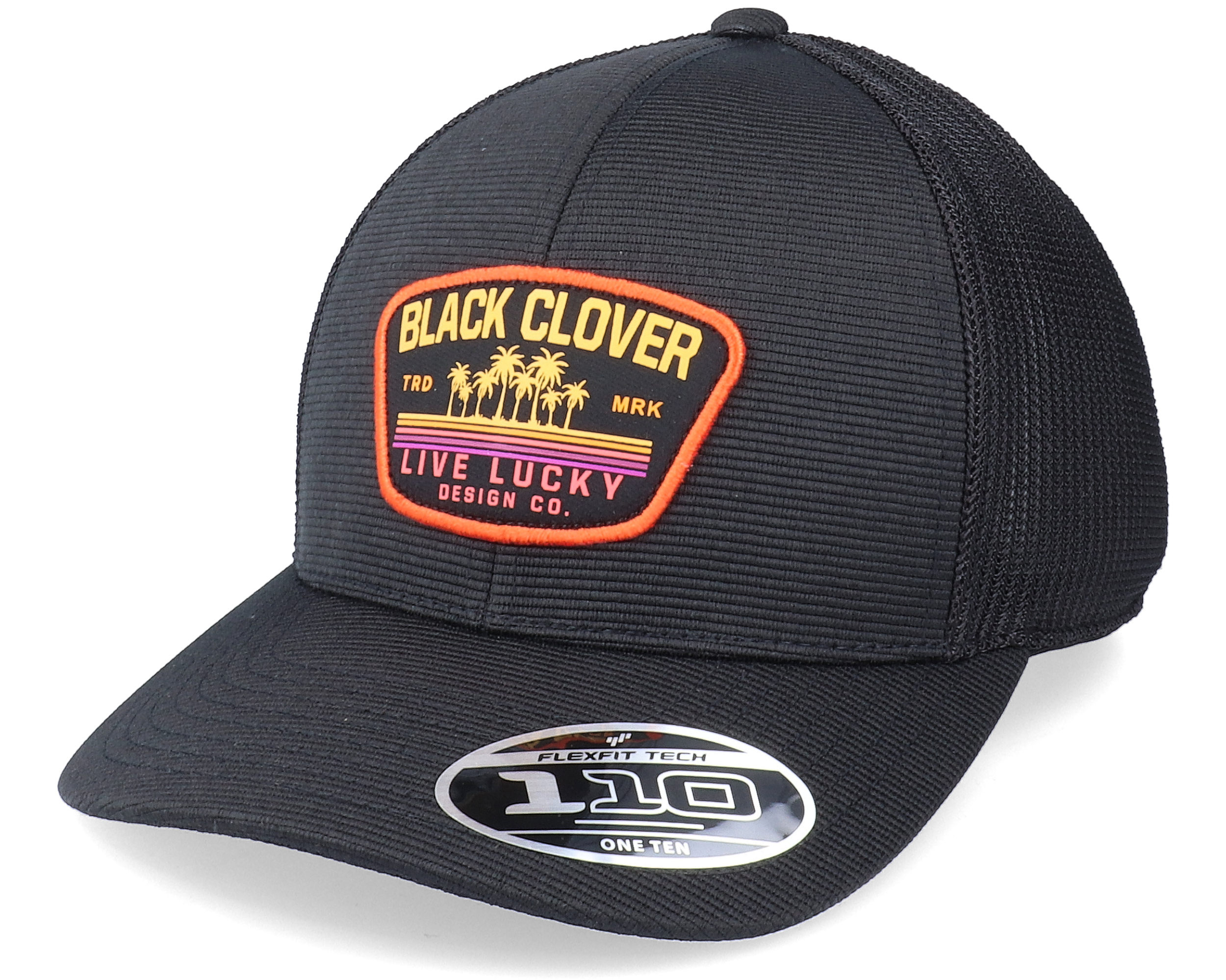 Sunset Black/Woven Patch Trucker