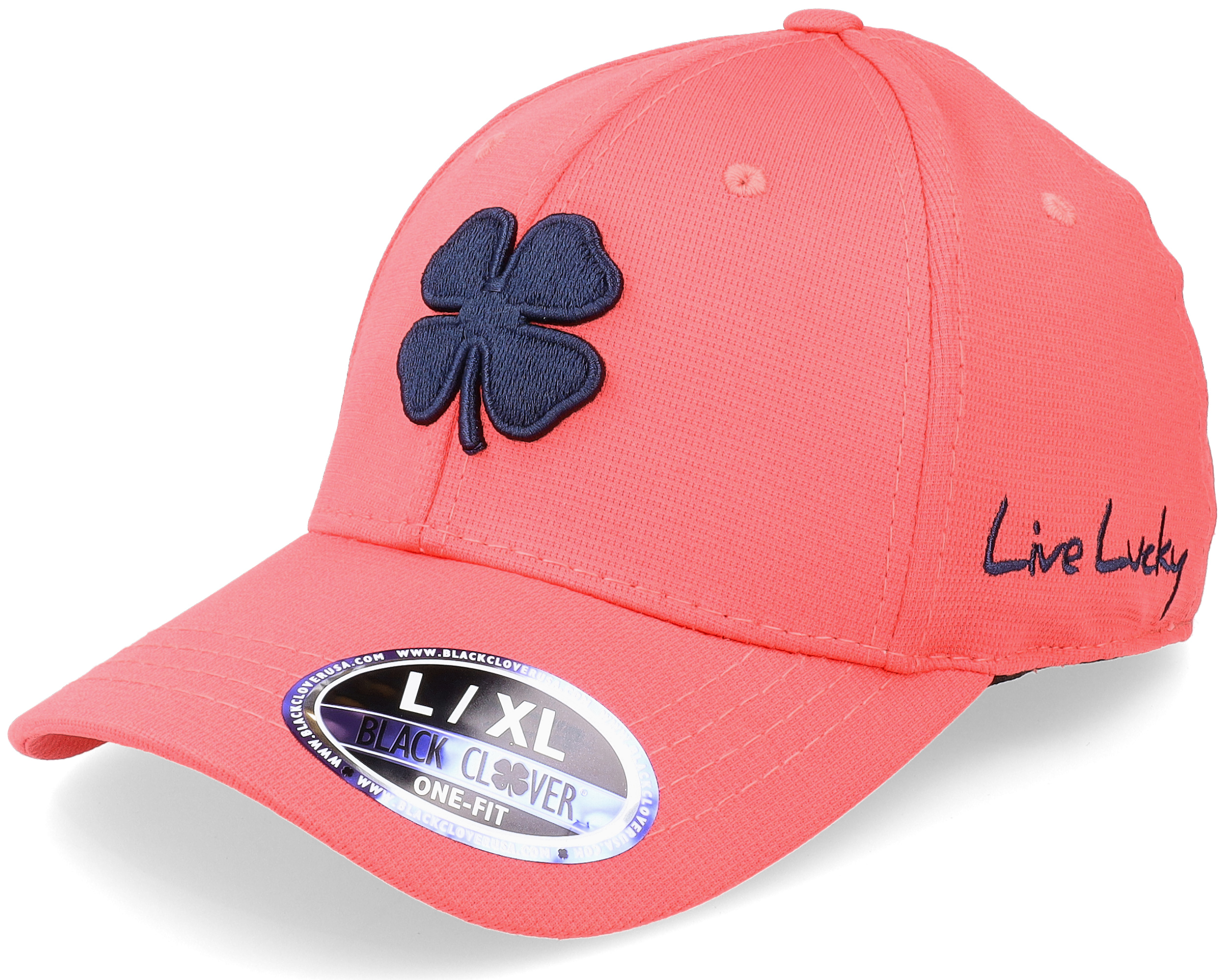Spring Luck Psych Pink/Black Flexfit - Black Clover cap | Hatstoreworld.com