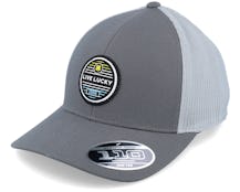 Newport Charcoal/Silver Mesh And Hd Print Patch Trucker - Black Clover