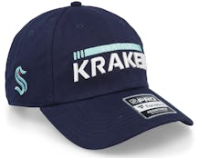 Seattle Kraken Authentic Pro Game&Train Traditional Navy Dad Cap - Fanatics