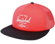 Whaler Mesh Riyge Red/Black Snapback - Herschel