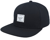 Whaler 6 Panel Cap Black Snapback