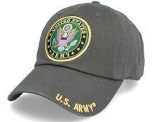 US Army Seal Washed Cotton Baseball Cap Olive Dad Cap - U.S. Army