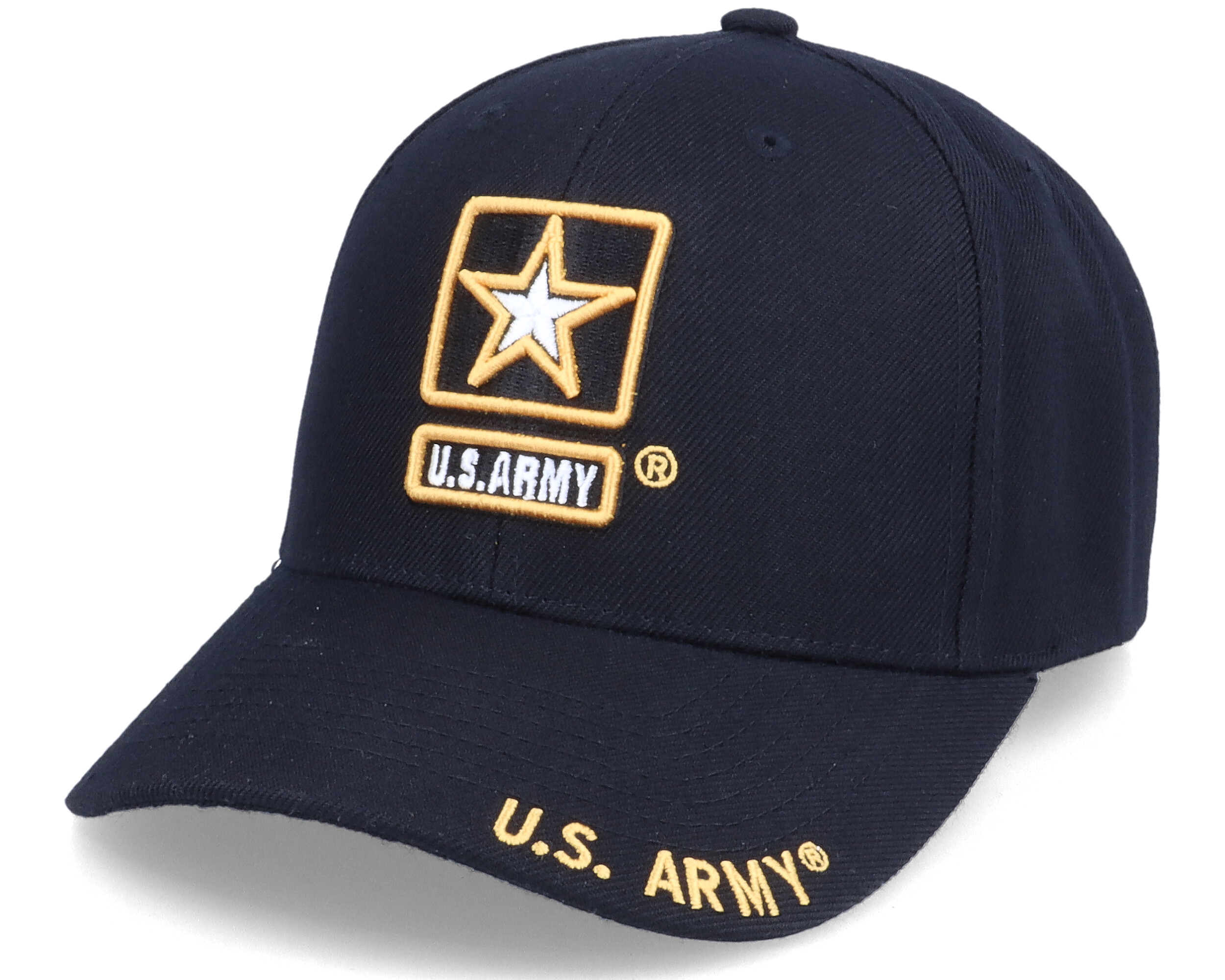 US Army Contructed Baseball Cap Velcro Black Adjustable - U.S. Army Cap ...