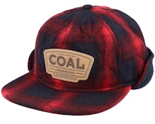 Cummins Plaid Red Ear Flap - Coal