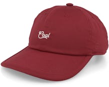 The Pines Clay Ultra Low Profile Red Dad Cap - Coal