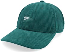 The Whidbey Ultra Low Profile Dark Green Dad Cap - Coal