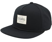 The Uniform Mid Crown Black Snapback - Coal
