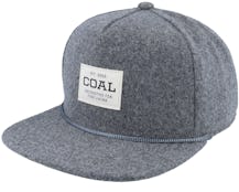 The Uniform Cap Charcoal Flannel Snapback - Coal