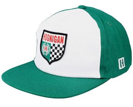 Cast Out Hat Green/White Snapback - Hoonigan