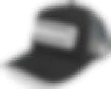 Censor Bar Curved Hat Black/White Trucker - Hoonigan