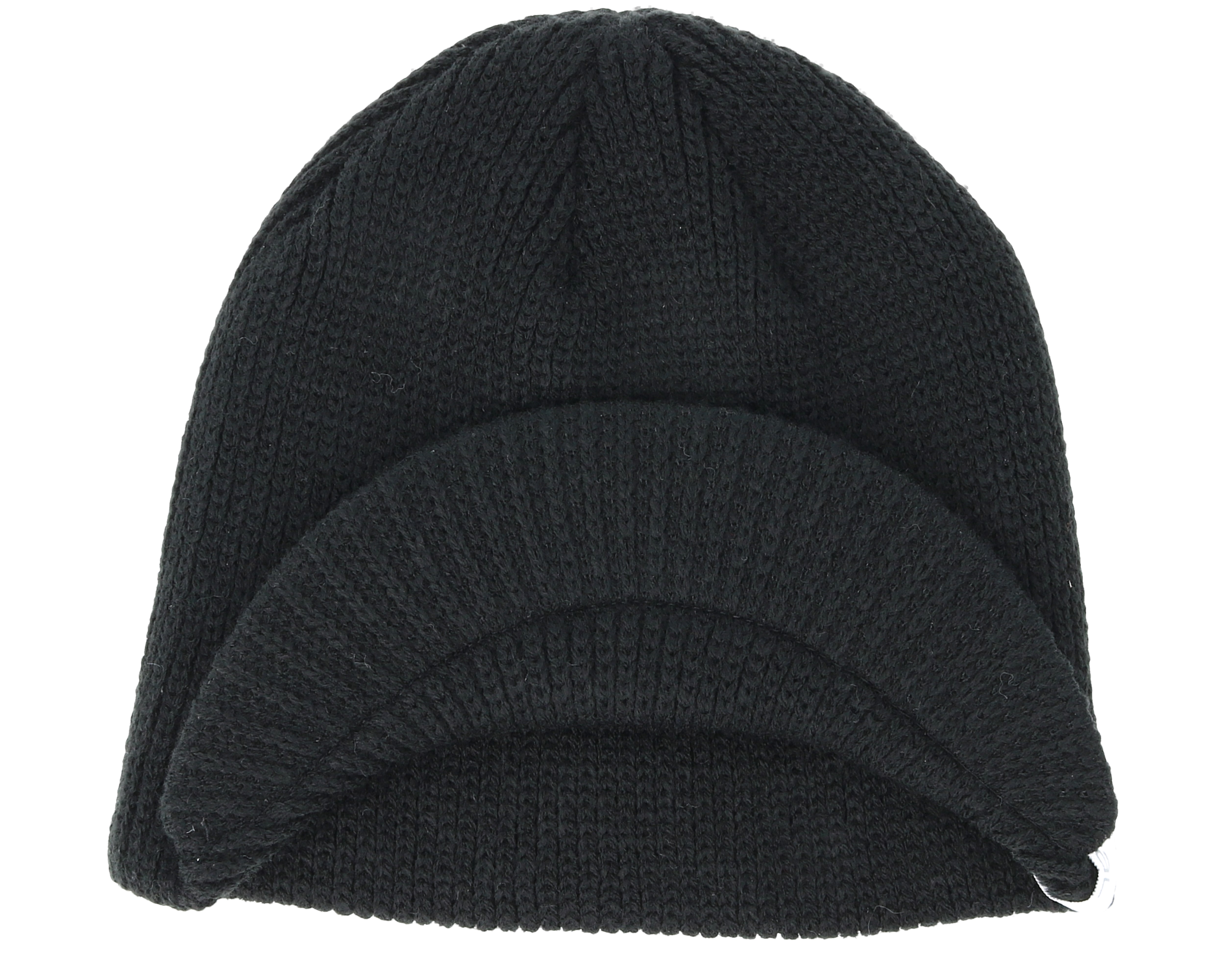 coal black beanie