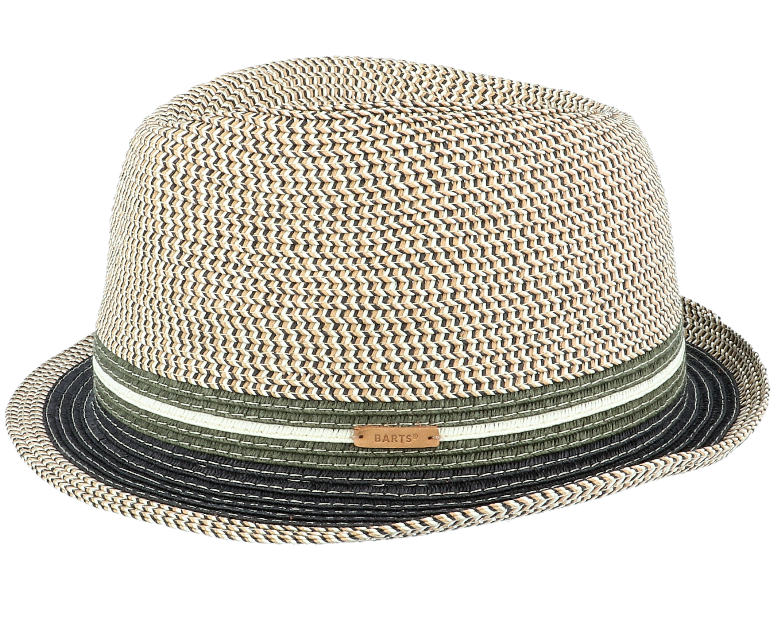 Fluoriet Hat Paper Black/Khaki Trilby - Barts hat