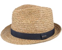 Grayden Hat Natural Straw Trilby - Barts