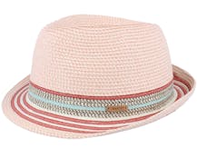 Kids Hare Hat Straw Pink Trilby - Barts