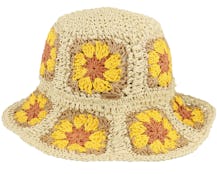 Candyflower Hat Ginger Straw Bucket Hat - Barts