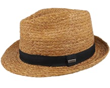 Grayden Hat Light Brown Trilby Straw Hat - Barts