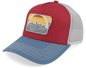 Nelsonsz Cap Dark Red A-Frame Trucker