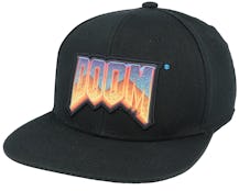 DOOM Logo Black Snapback - Difuzed