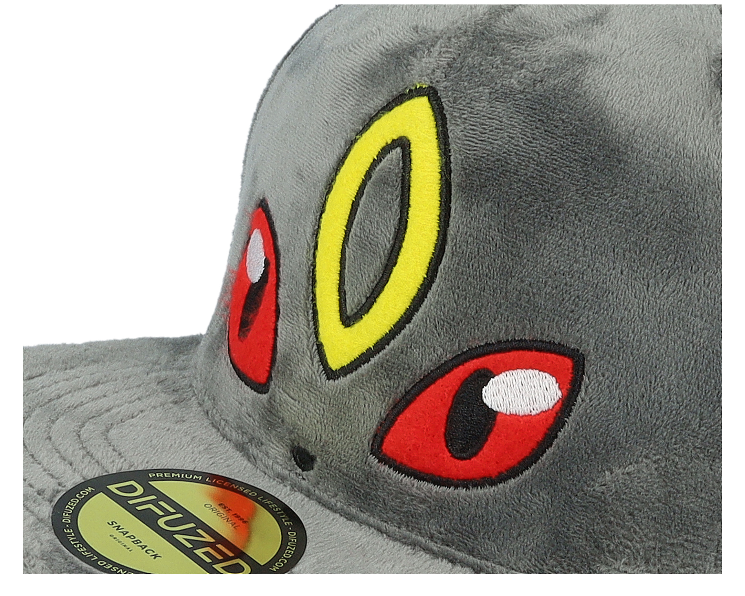 Pokémon Umbreon Plush Charcoal Snapback - Difuzed