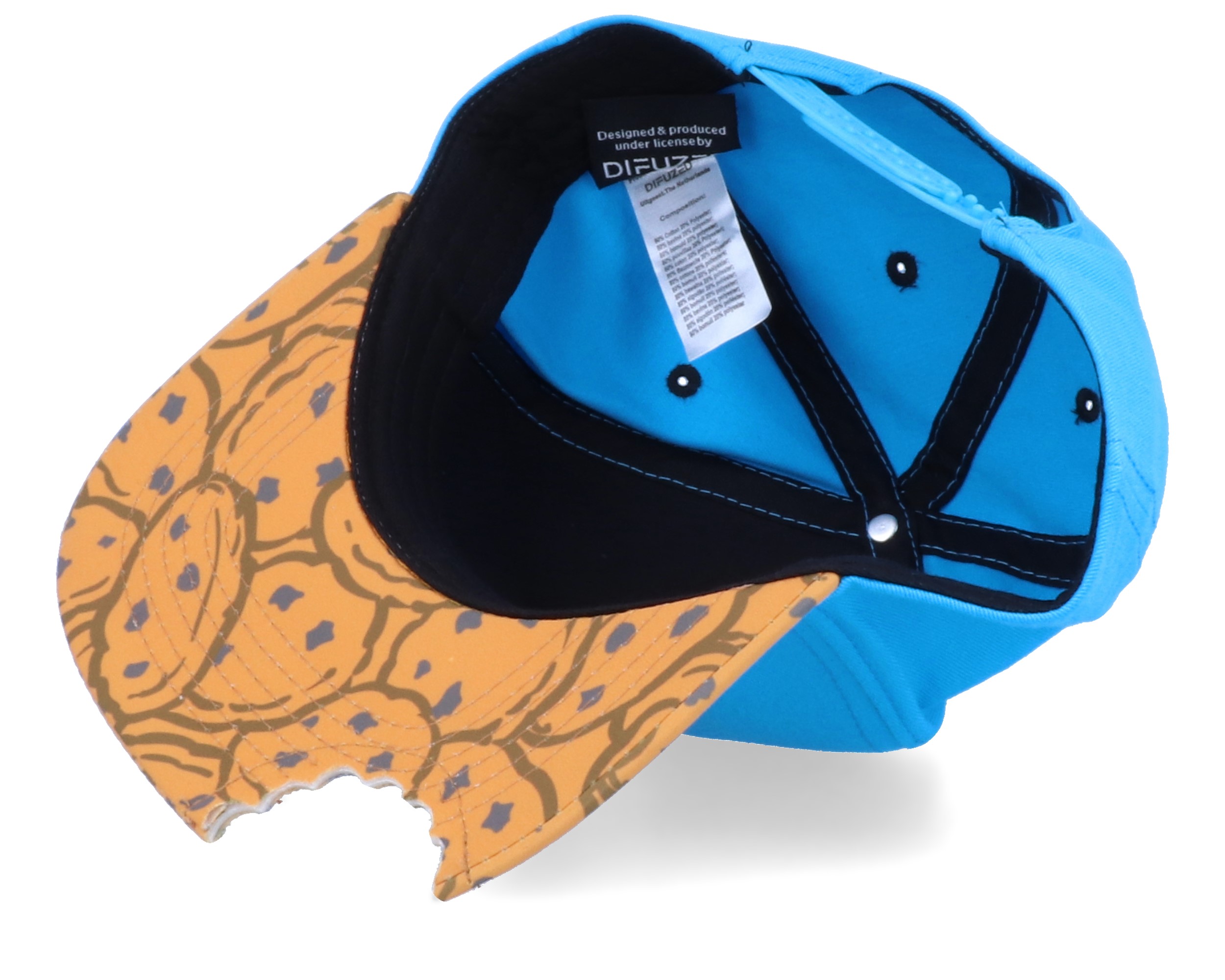 Sesame Street Cookie Bite Teal/Cookie Snapback - Difuzed