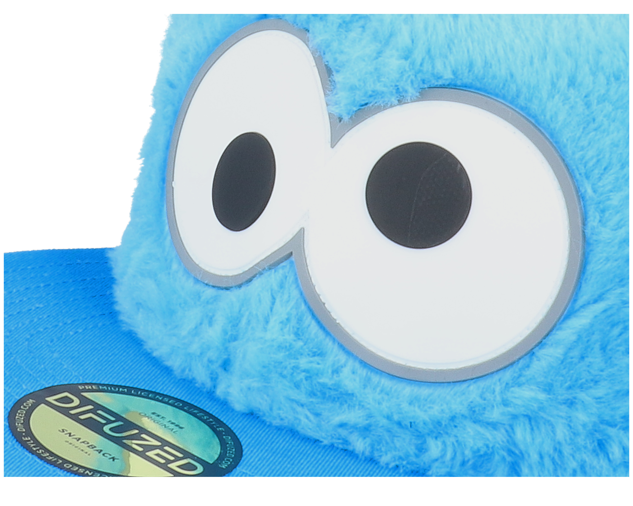 cookie出品です Sesame Street Cookie Monster Plush Fur Blue Snapback