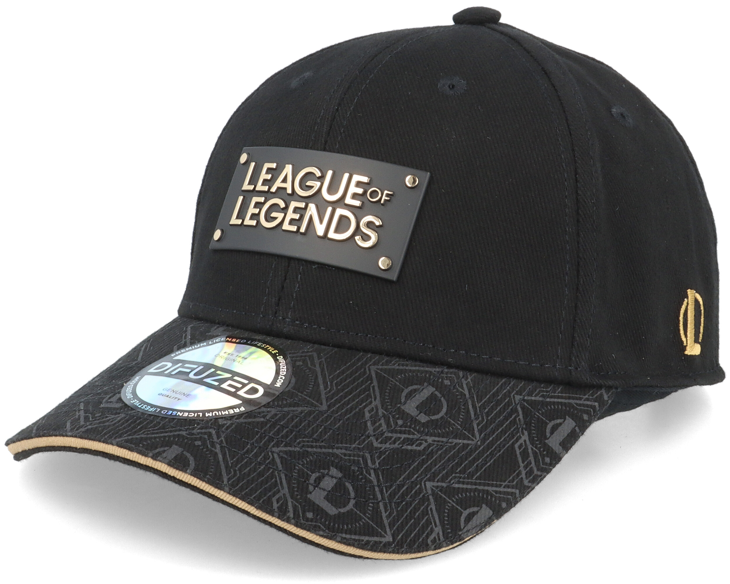 League Of Legends Core Black Adjustable Difuzed cap