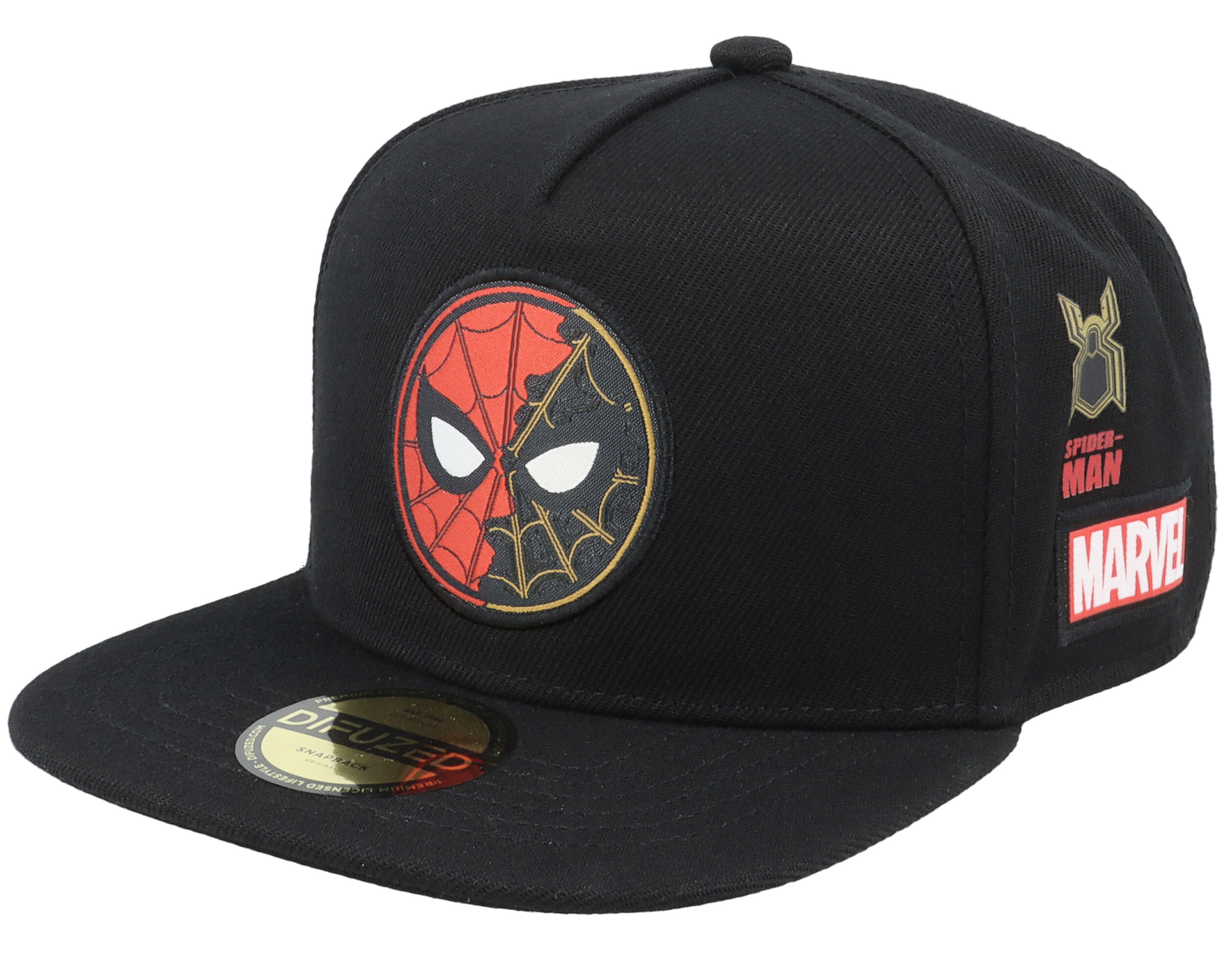 Kids Marvel Spider-man Black Snapback - Difuzed cap 