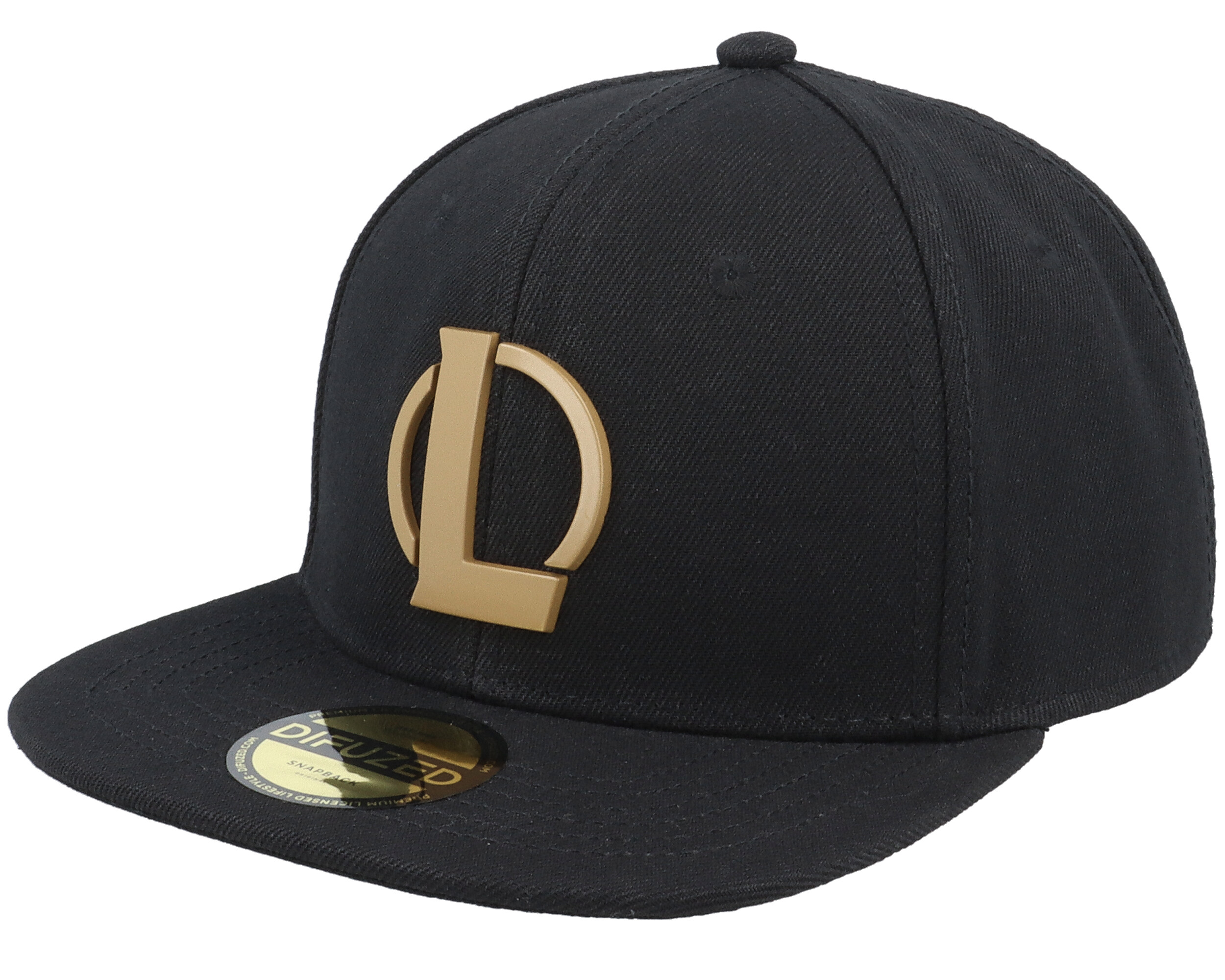 League Of Legends Metal Plate Black Snapback - Difuzed keps - Hatstore.se