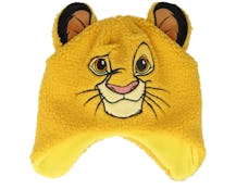 Kids Lion King Kids Trapper Hat (novelty) Yellow Beanie - Difuzed