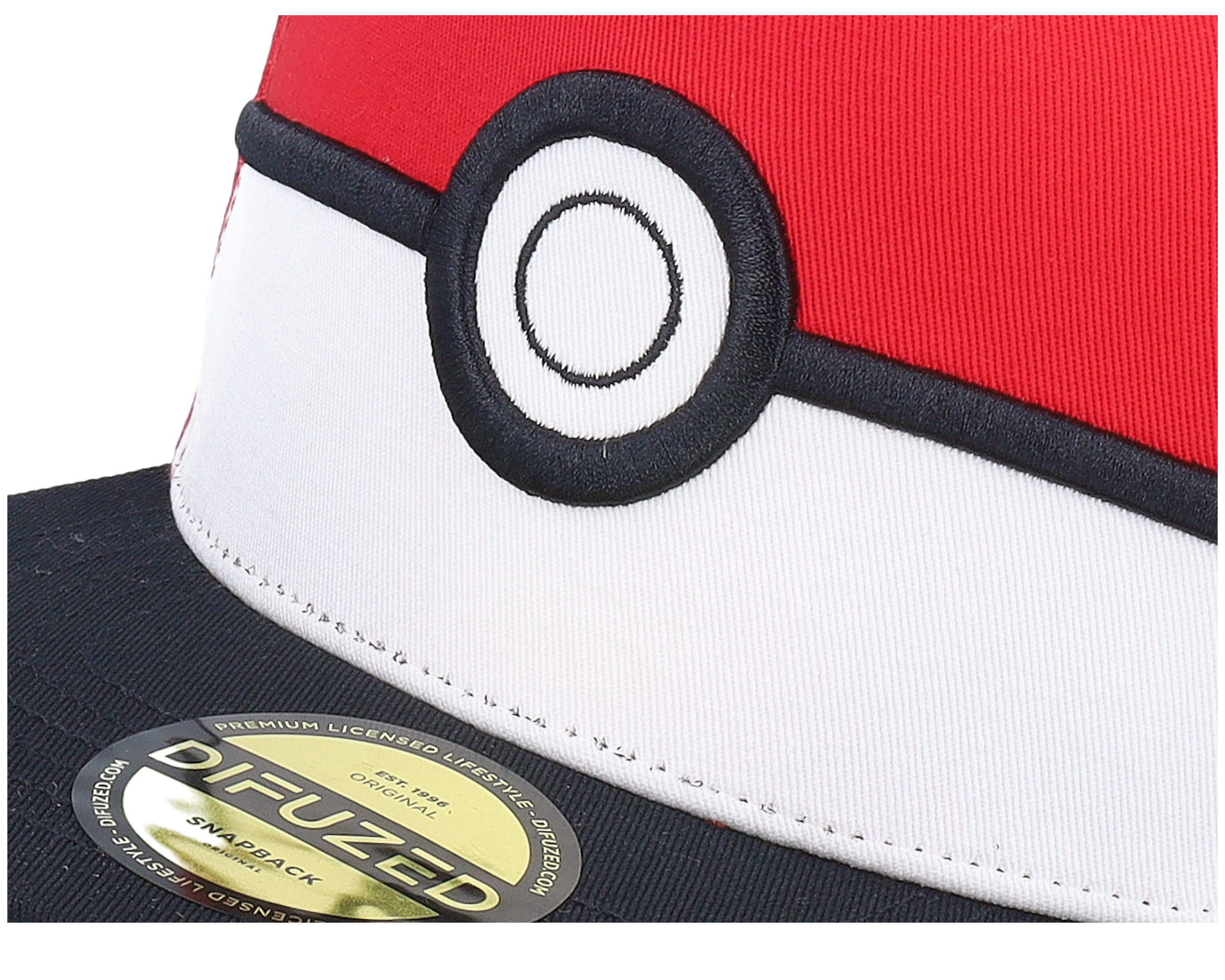 超話題新作 Ball Poké Pokémon Red/White/Black Difuzed - Snapback Clothing