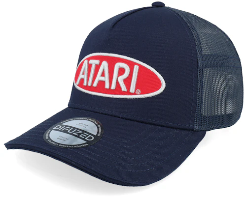 Atari Varsity Navy A-Frame Trucker Difuzed
