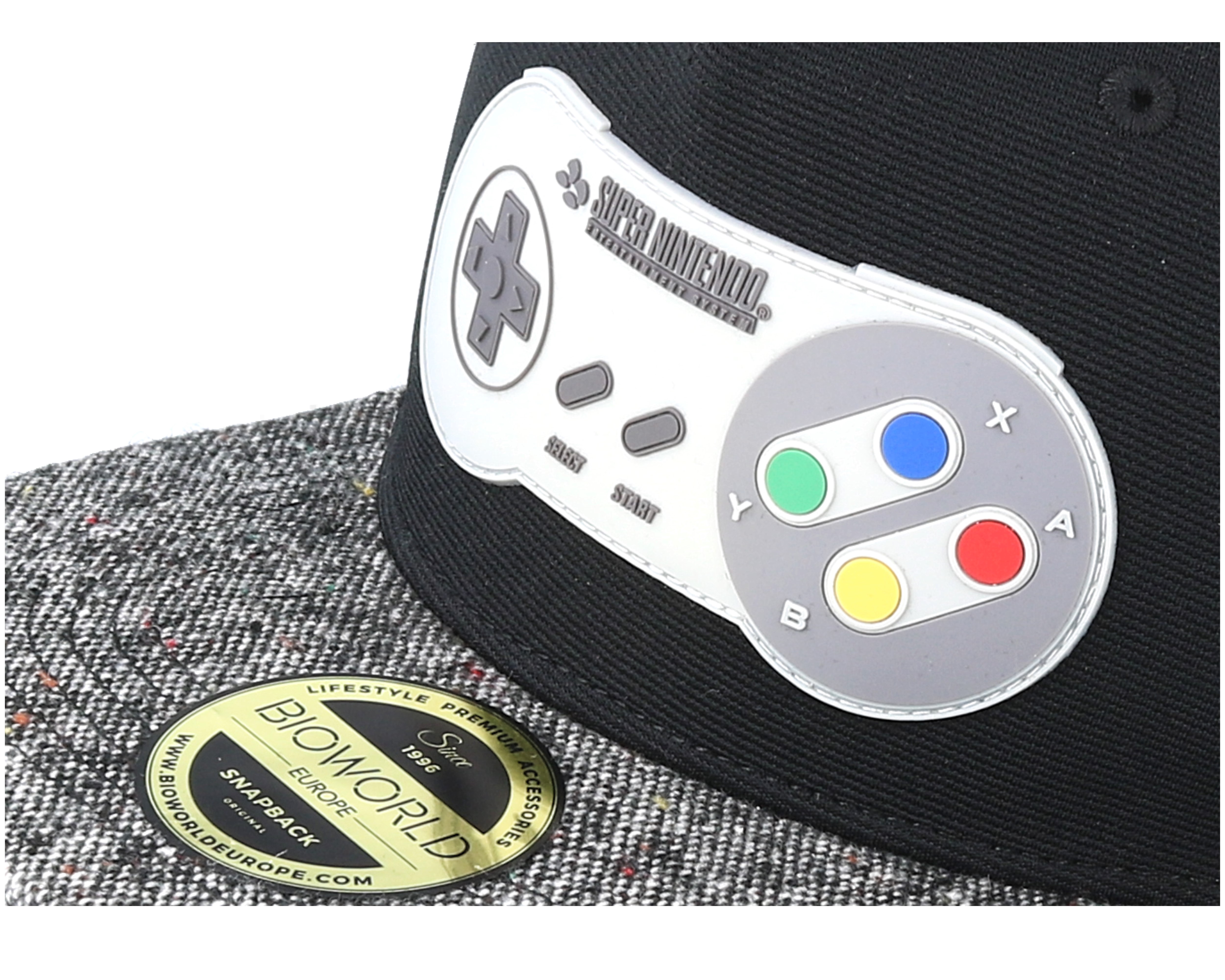 Nintendo Super Controller Rubber Patch Black Snapback