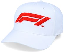 F1 Large Logo White/Red Adjustable - Formula One