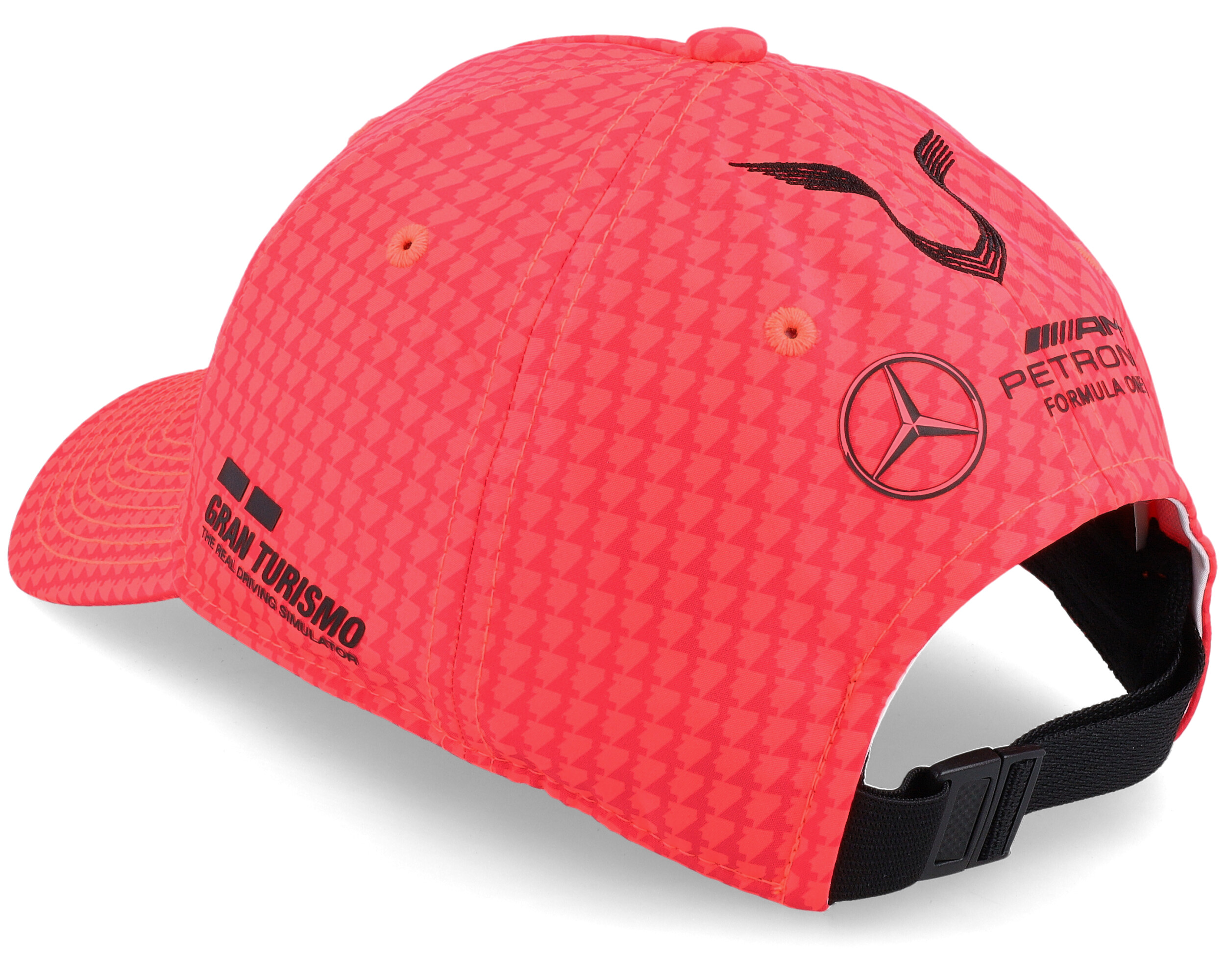 Mercedes AMG F1 23 Hamilton Neon Pink Adjustable Formula One Cap Hatstore.ie