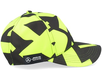Mercedes Amg F1 24 Hamilton All Over Print Neon Yellow Adjustable