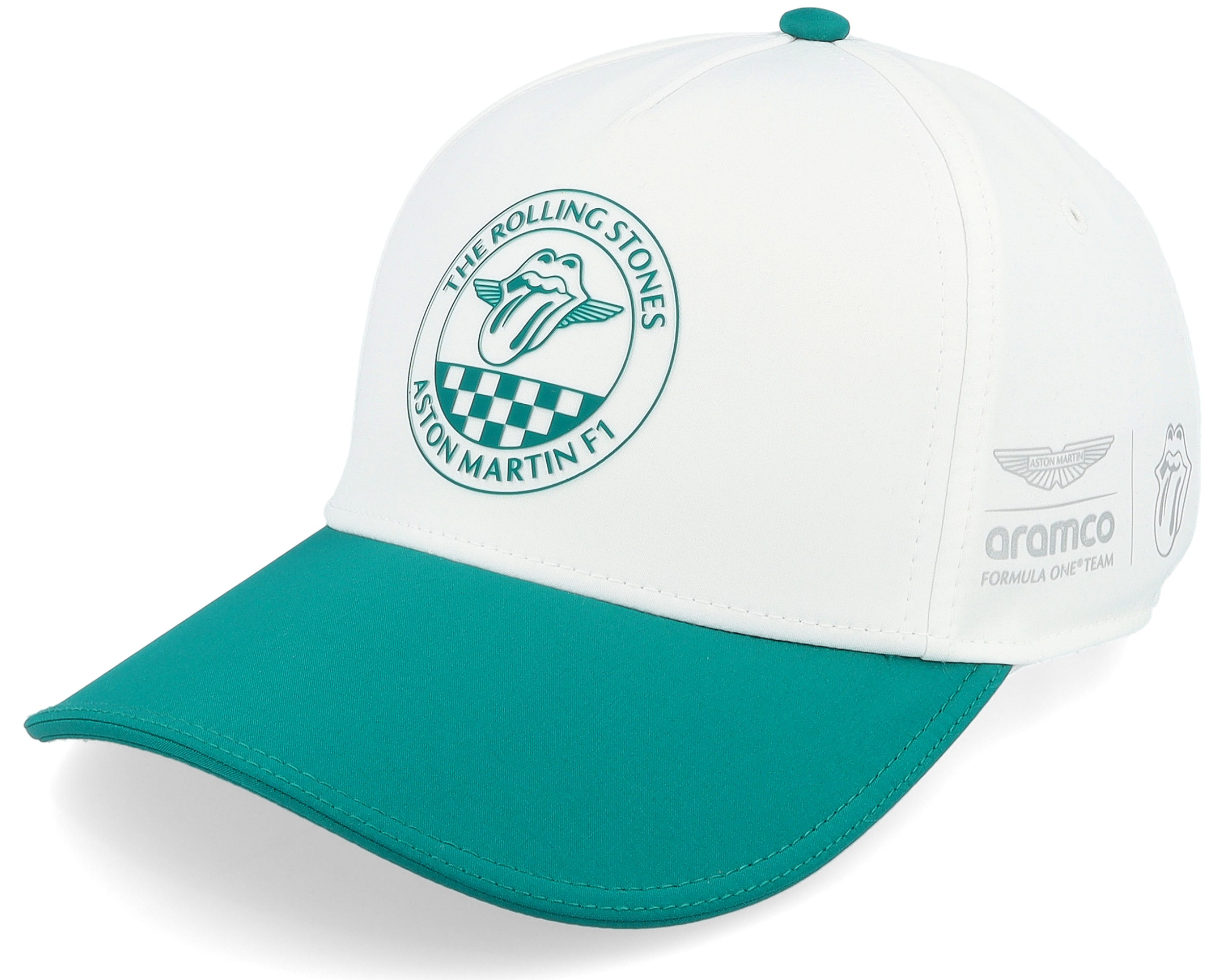 The Rolling Stones×ASTON MARTIN コラボキャップ Aston Martin F1 25 X The Rolling Stones White/Green A-Frame