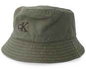 Washed Material Reversible Deep Lichen Green Bucket