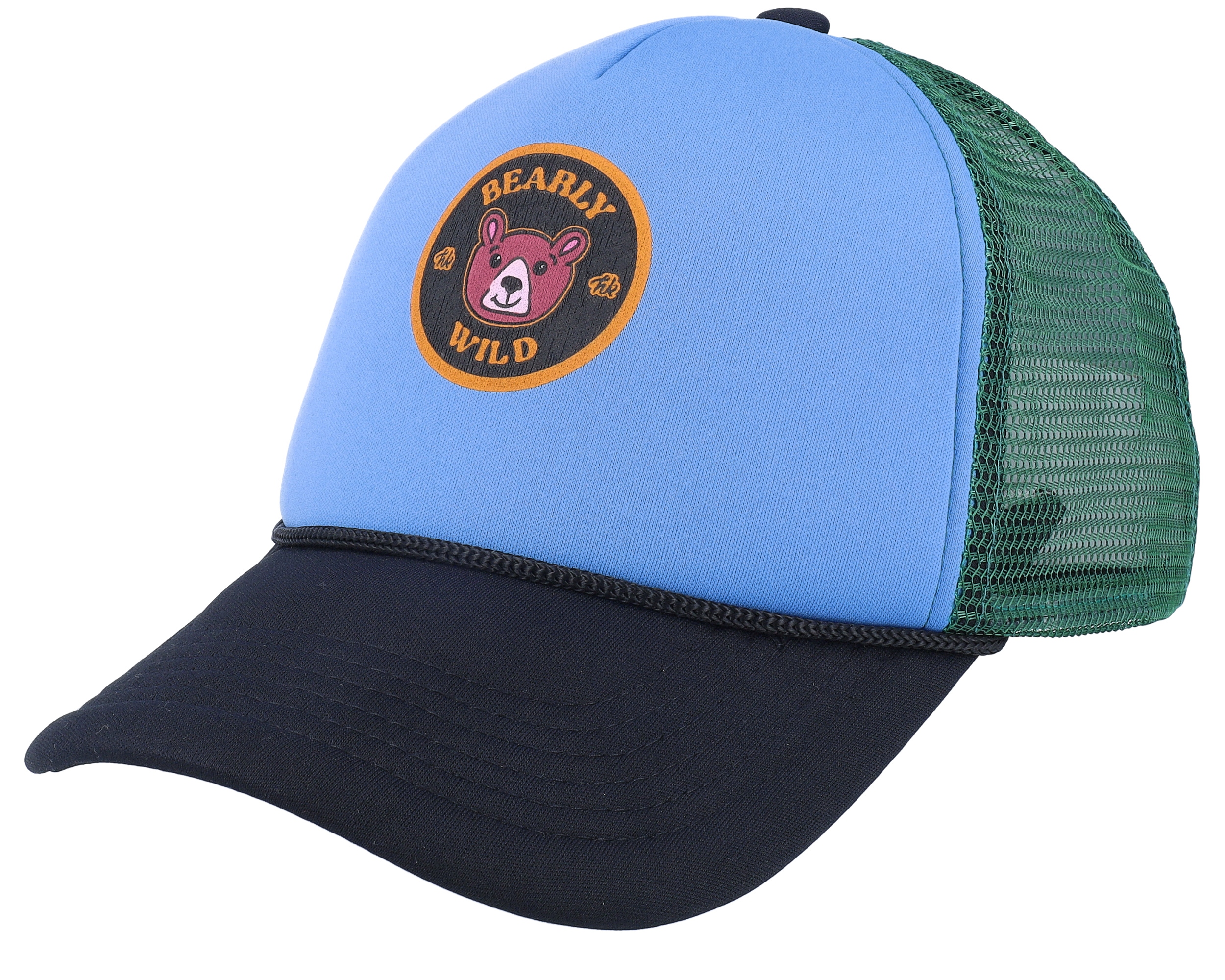Cap Kids Bearly Wild Hat Iguana Green Trucker - Borsalino