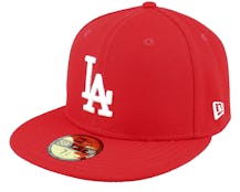 Los Angeles Dodgers MLB Basic 59FIFTY Scarlet Red Fitted - New Era