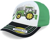 Kids Toddler Twill Green/White/Black Dad Cap