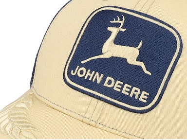 John Deere Logo Mesh Cap, Navy Vintage