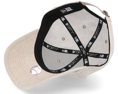 New York Yankees Linen Small Logo Beige Adjustable - New Era cap